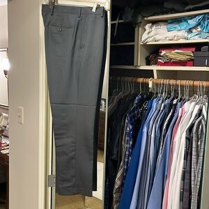 Gray Slim Fit Dress Pants by Michael Brandon 34x30